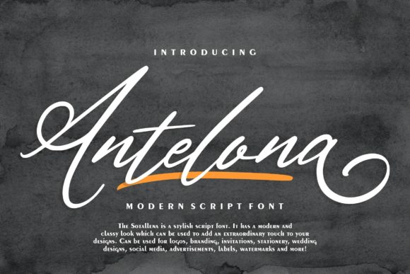 Antelona Script: A Modern Calligraphy Font That Elevates Handmade Designs