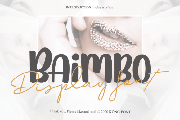 Baimbo Font: A Playful Handwritten Typeface for Small Business Branding