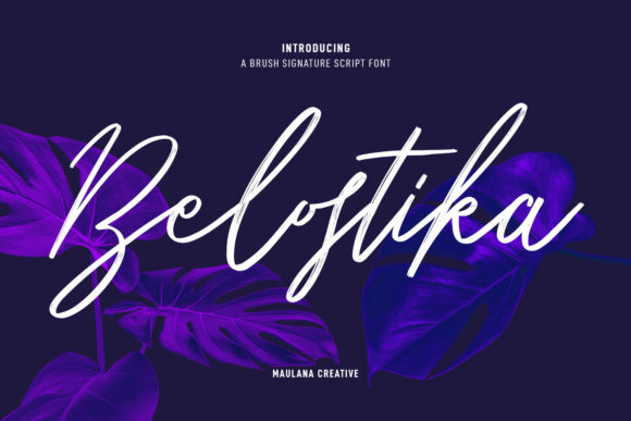 Belostika Script: A Delicate Typeface for Handmade and Craft Creations