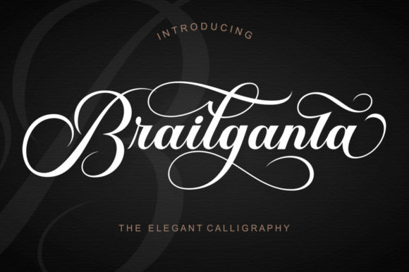 Brailganta Script: A Stylish Typeface for Elegant Editorial Design