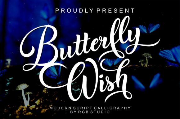 Butterfly Wish: A Cursive Script Font That Elevates Digital Marketing Typography