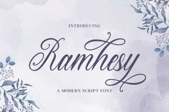 Elevate Web Design with Ramhesy Script: A Delicate Handwritten Typeface for Digital Impact