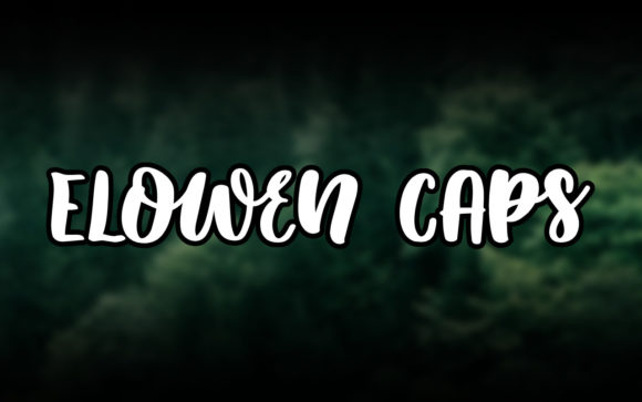 Elowen Caps: A Bold Handwritten Font for Creative Branding Projects