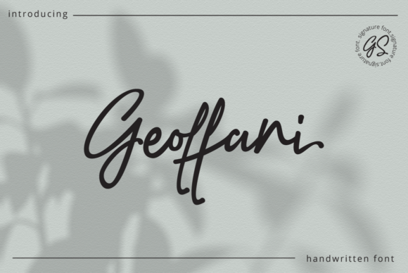 Geoffani Script: A Stylish Script Font for Handmade and Product Designers