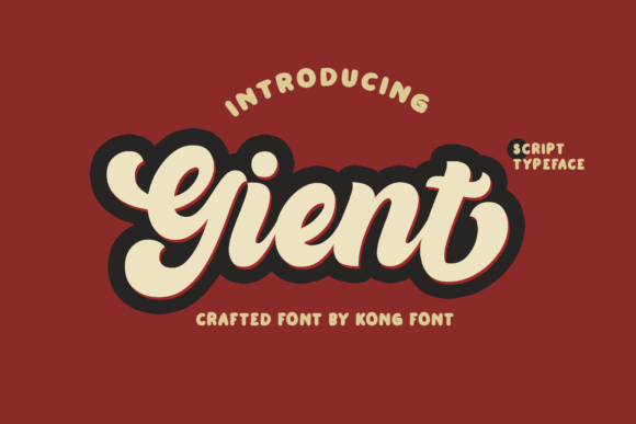 Gient: A Playful Handwritten Font for Modern Web Design Projects