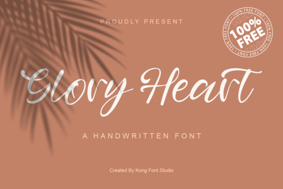 Glory Heart: A Playful Script Font for Creative Web Design