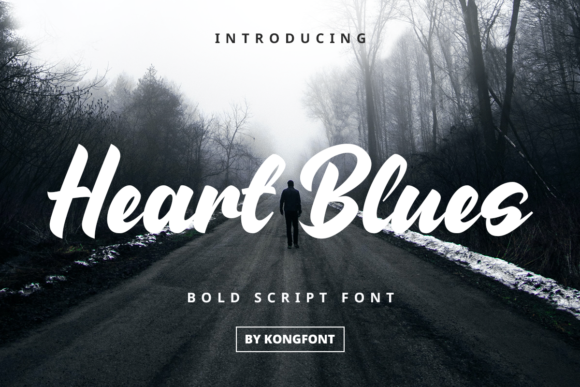 Heart Blues: A Playful Handwritten Font for Crafters & Makers