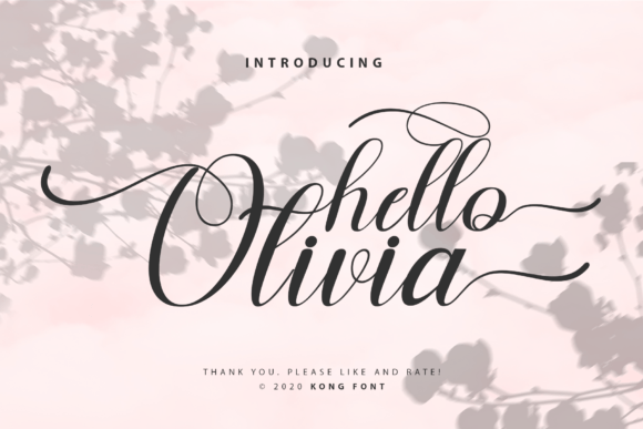 Hello Olivia: A Playful Script Font That Elevates Small Business Branding