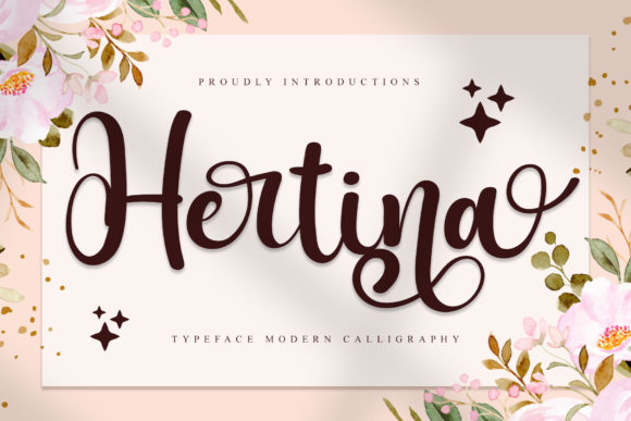 Hertina Script: A Romantic Script Font for Modern Brand Campaigns