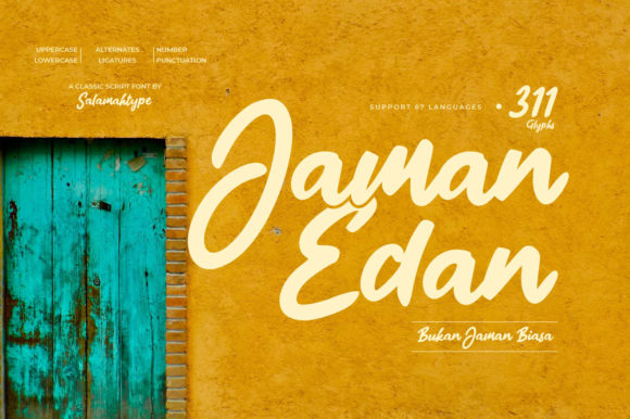How Jaman Edan Script Gave My Small Business a Polished, Retro Look