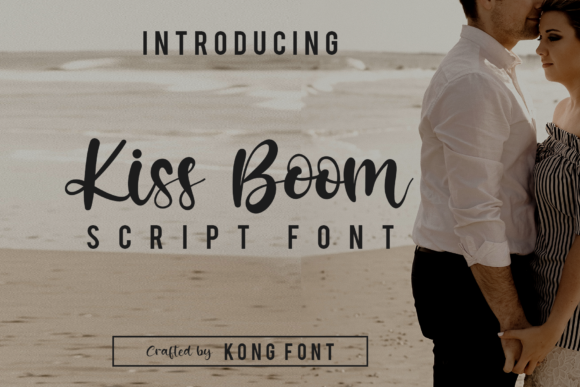 Kiss Boom: A Playful Script Font for Modern Editorial Design