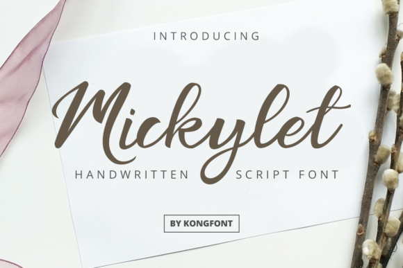 Mickylet: A Playful Script Font for Modern Web Design