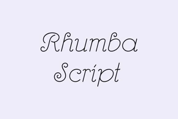 Rhumba Script: A Stylish Font for Professional Branding
