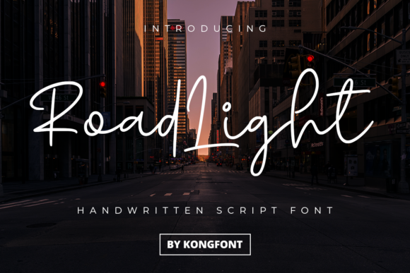 Road Light Font: A Playful Script for Campaign Creativity