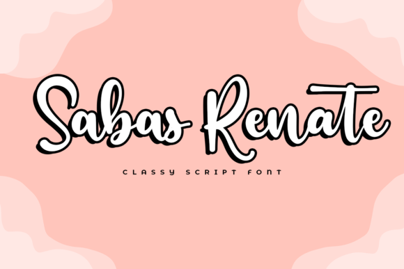 Sabas Renate Font: Elevate Your Brand with Elegant Handwritten Style