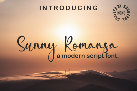 Sunny Rommansa: A Playful Script Font for Branding and Business