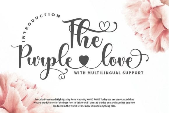 The Purple Love: A Playful Handwritten Font for Modern Marketers