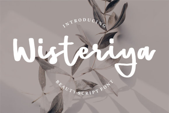 Wisteriya Script: A Craft Maker’s Dream Font for Elegant Labels and Invitations